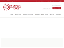 Tablet Screenshot of duniquetools.com